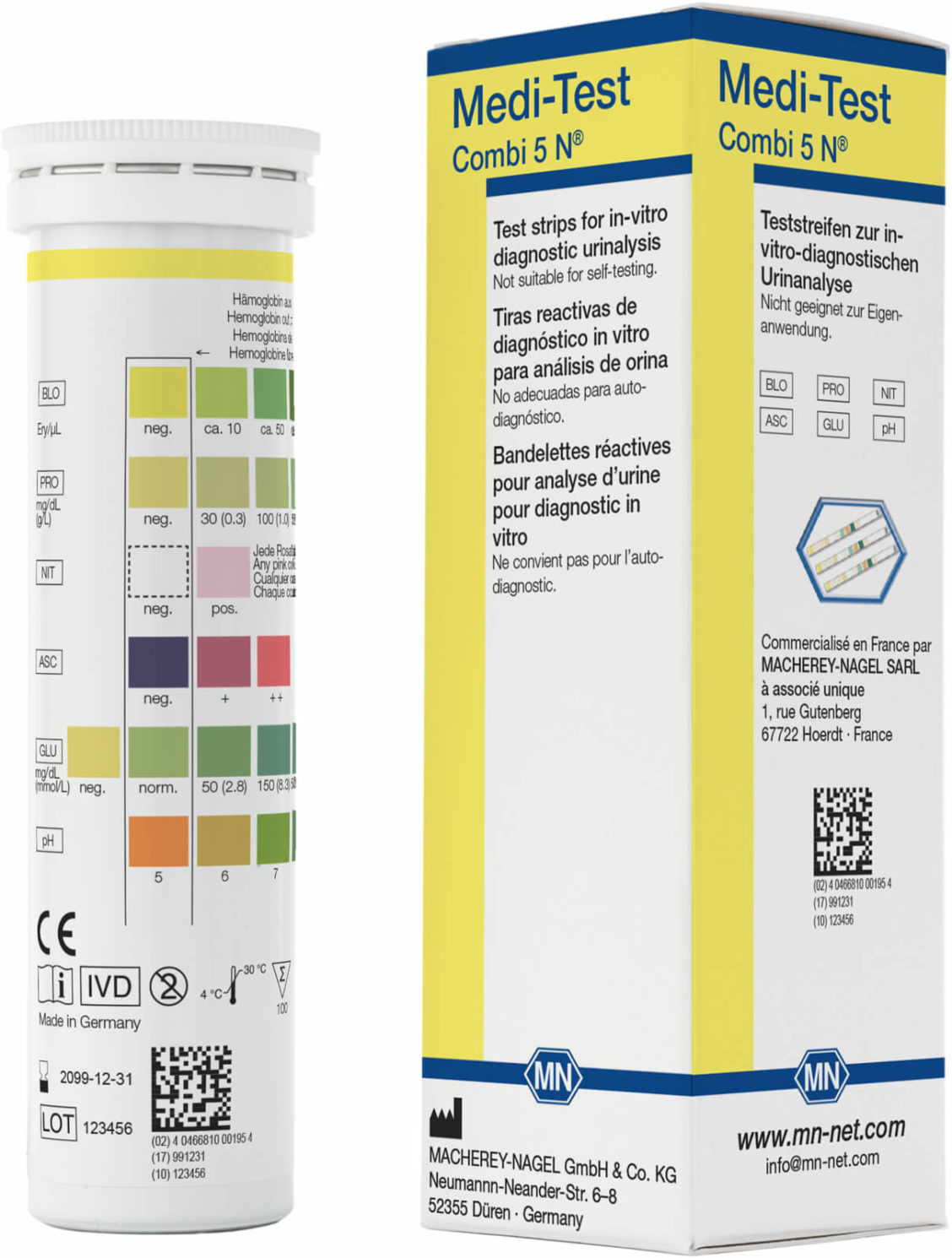 M&N 93036 Medi-Test kombi 5 N - 100 tester