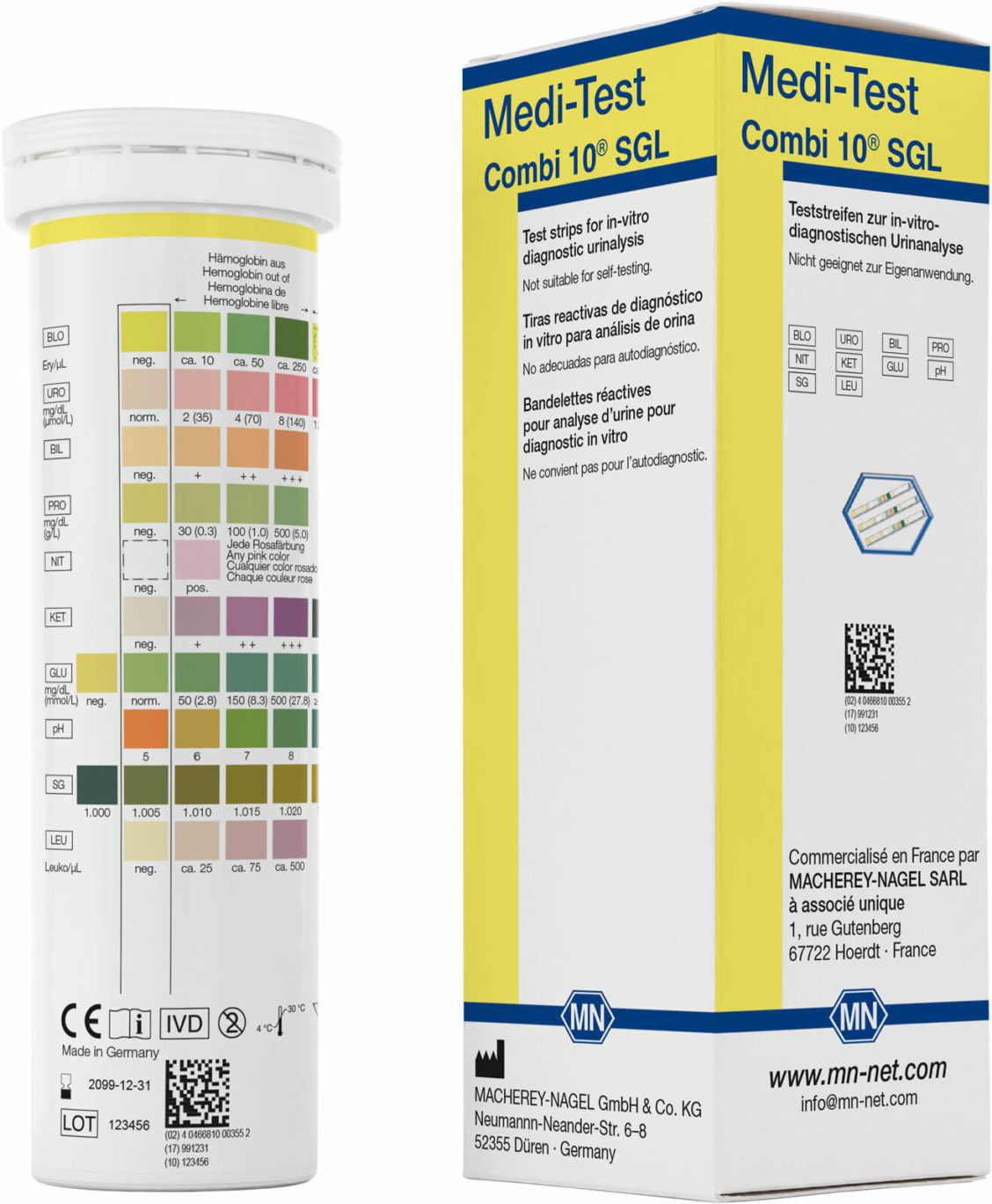 M&N 93067 Medi-Test kombi 10 SGL - 100 tester