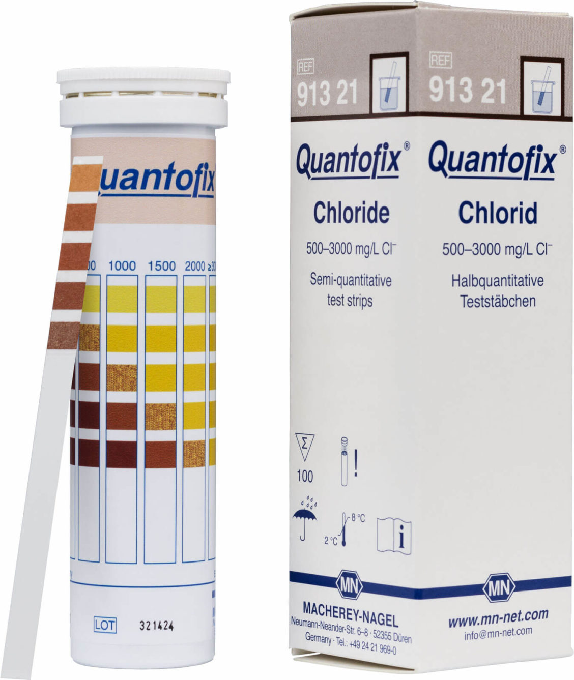 MN 91321 QUANTOFIX klorid test strips